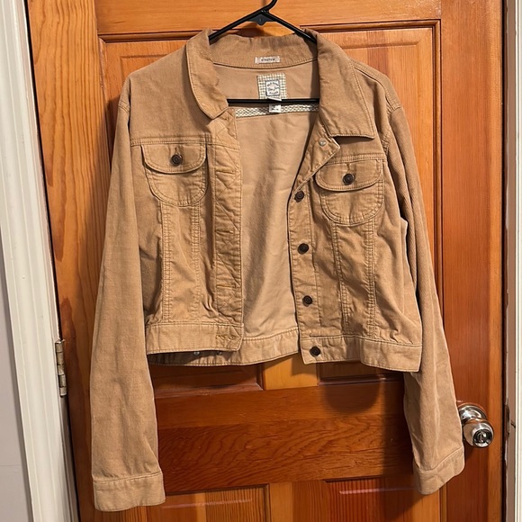 Old Navy Jackets & Blazers - Old Navy Cropped Tan Corduroy Jacket